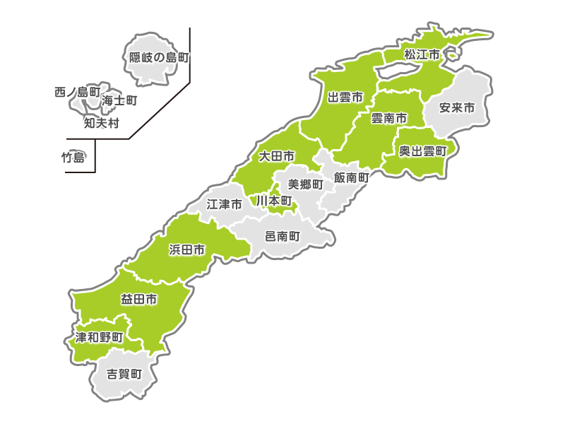 島根のMAP