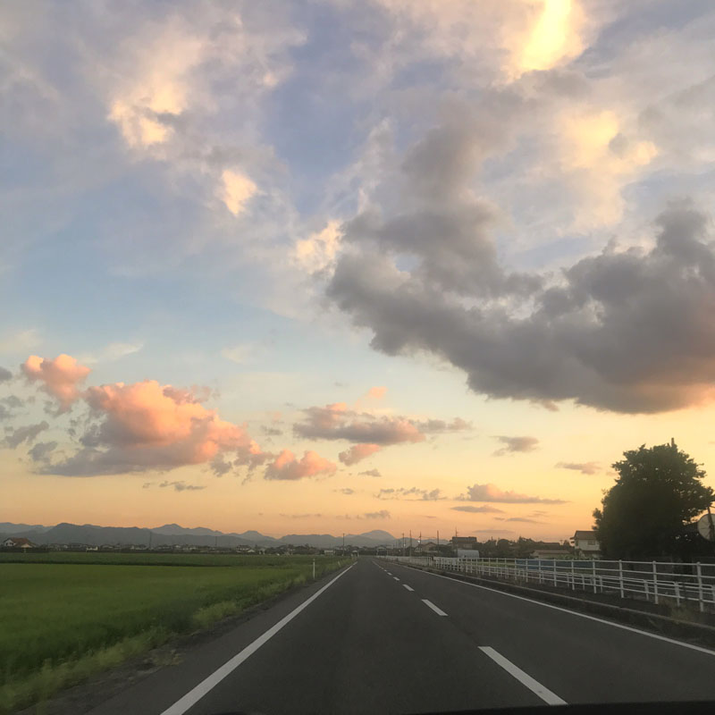 出雲の夕暮れ