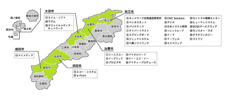 参加企業マップ