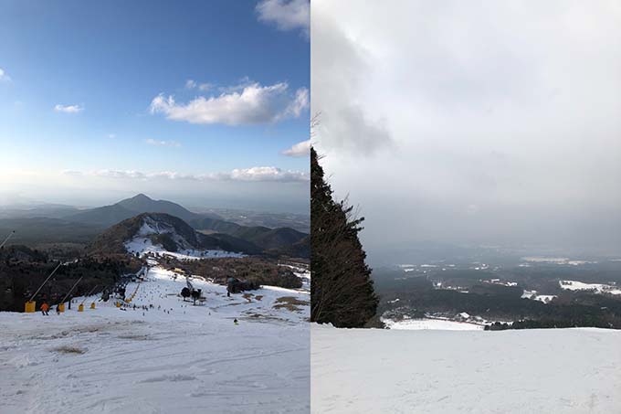 大山のスキー場